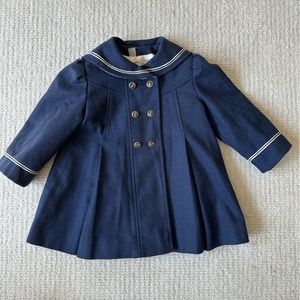 Vintage Rothschild Navy Wool Sailor Coat Size 3